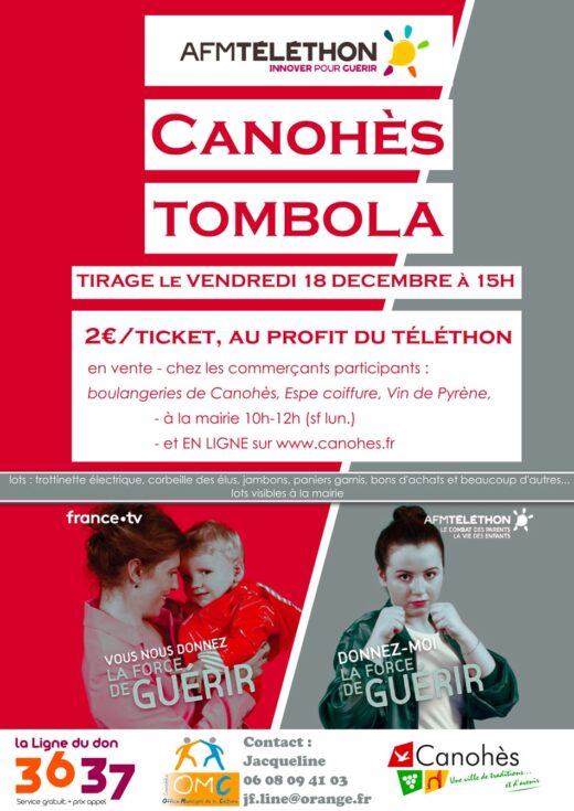 TOMBOLA&#x20;POUR&#x20;LE&#x20;T&#x00C9;L&#x00C9;THON