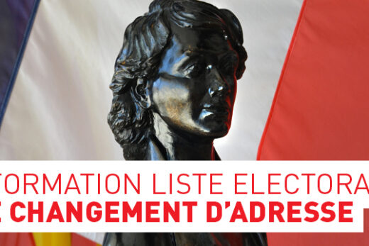 Inscription sur les listes électorales suite à un changement d&#8217;adresse :