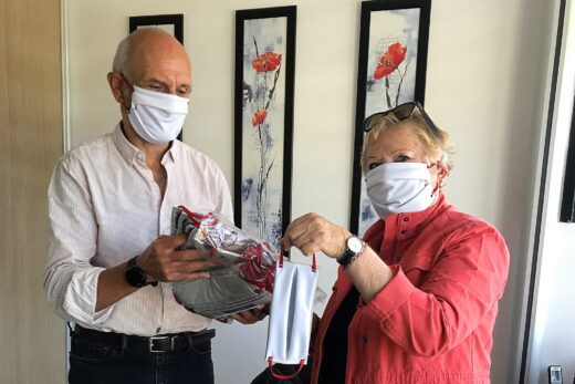 Distribution gratuite de deux masques en tissu qui répondent aux normes établies par l’AFNOR fin mars.