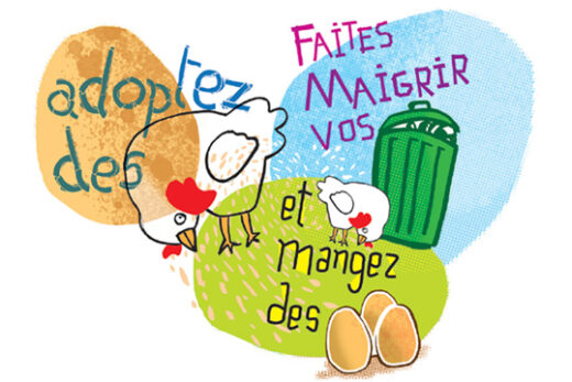 Remise de Poules à des familles Canouhardes.
