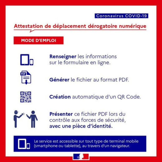 COVID19&#x20;&#x3A;&#x20;Attestation&#x20;de&#x20;d&#x00E9;placement&#x20;d&#x00E9;rogatoire&#x20;version&#x20;num&#x00E9;rique